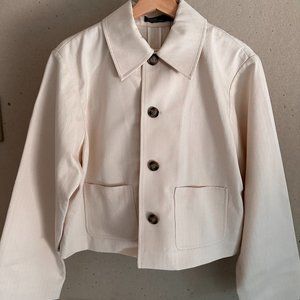 NWT Polo Ralph Lauren Cropped Cotton Herringbone Car Coat